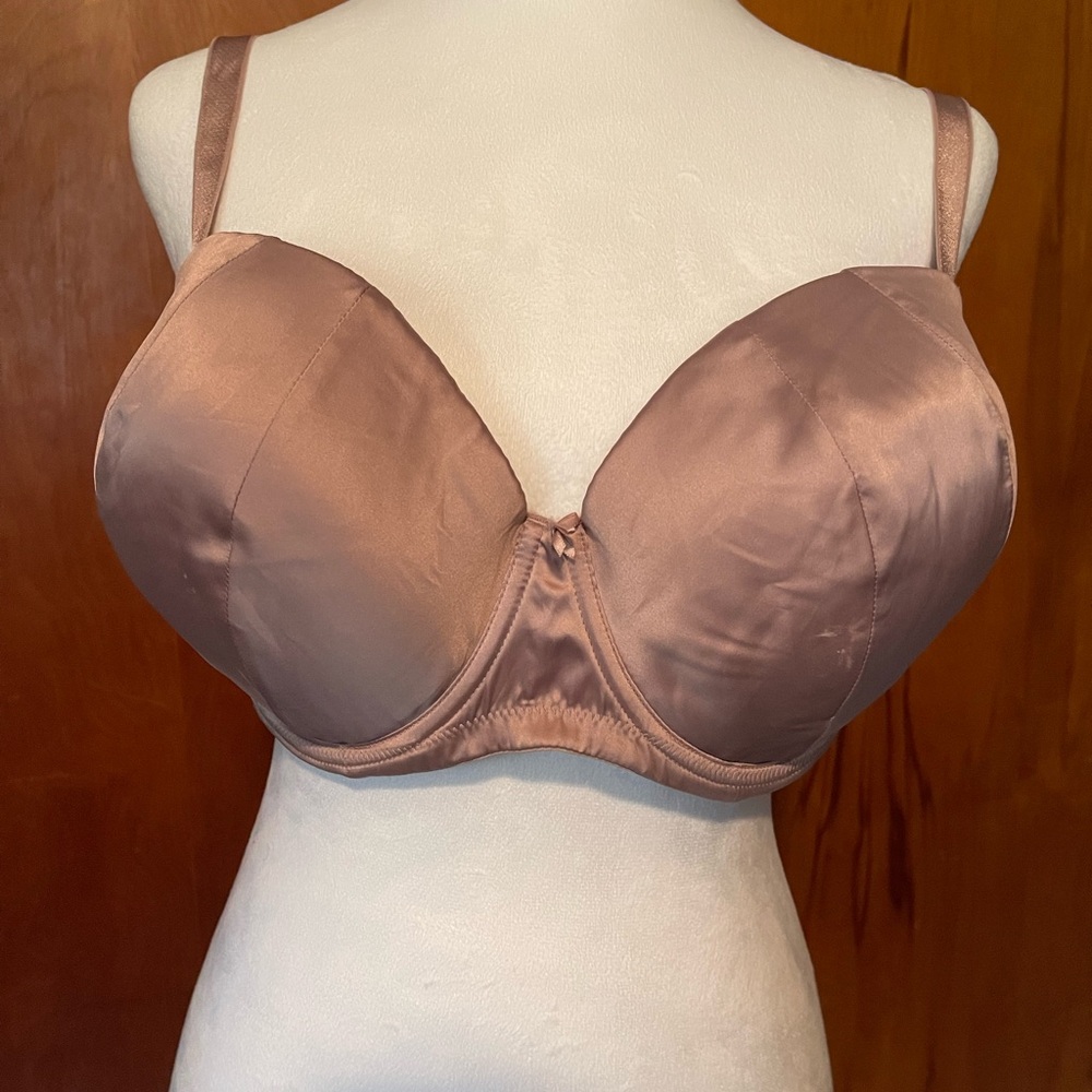Victoria Secret Elegant Satin Underwire Bra - Brown